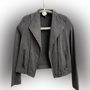 Banana Republic Soft Moto Jacket Grey